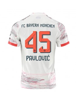 Bayern Munich Aleksandar Pavlovic #45 Replika Borta Kläder 2025-26 Kortärmad